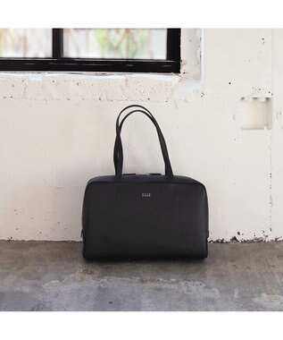 PELLE BORSA レザーミディアムボストン Epure エピュール 5838 ブラック