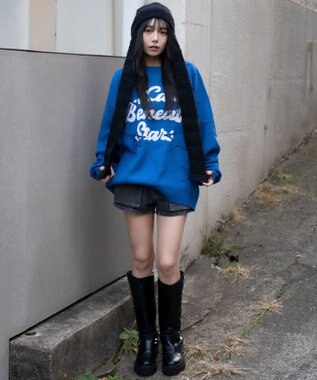 WEGO 【ユニセックス着用ITEM】パイルジャガードプルオーバー ブルー