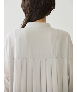 AMERICAN HOLIC ジョーゼットバックプリーツワンピース Light Gray