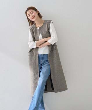 YECCA VECCA ツイードジレジャンスカ