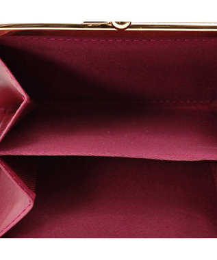 UNBILLION ペルケ perche ジェムストーンヒネリかぶせ三つ折りミニ財布 ピンク