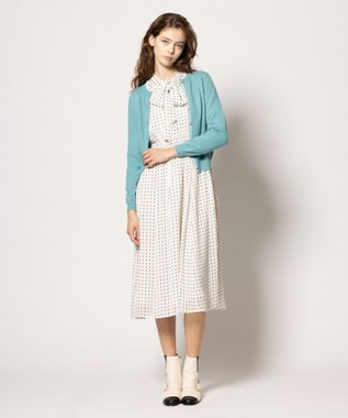 TOCCA 【ヨンア×大人百花×TOCCAコラボ・00サイズあり・洗える】ALLURING BEAUTY ドレス アイボリー×ブラック系