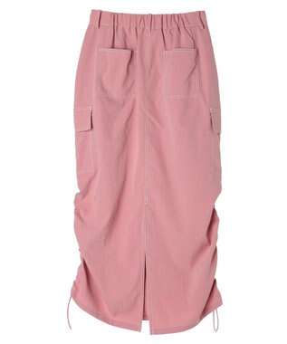 Green Parks ・ＳＵＧＡＲ　ＳＰＯＯＮ　配色ｓｔカーゴスカート Pink
