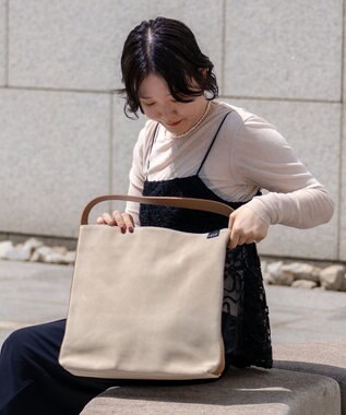 YUSHI Sable - ONE SHOULDER TOTE トートバッグ グレイッシュベージュ