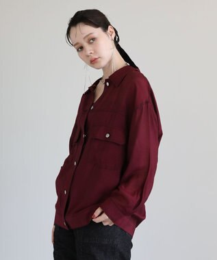 Green Parks ・ＥＬＥＮＣＡＲＥ　ＤＵＥ　カラーステッチシアーＧジャン Bordeaux