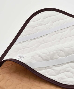 京和晒綿紗 柿渋染めガーゼ敷パッド (脱脂綿入り) 4層 セミダブルサイズ(120×210) 柿渋染め