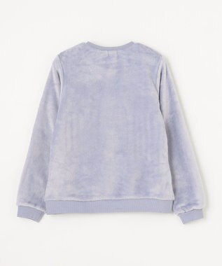 ANY KIDS 両面 フリース スパンコール トレーナー サックスブルー×雪だるま