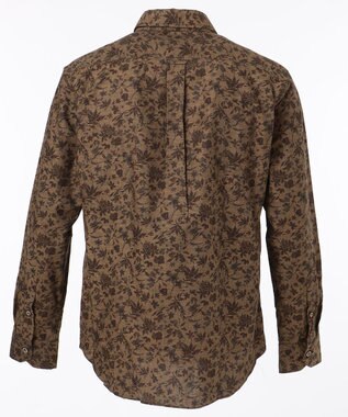JOSEPH ABBOUD 【キングサイズ】JC花柄プリント　シャツ ダークブラウン系6