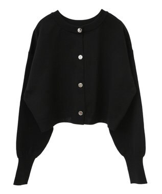 Green Parks ２ＷＡＹ　ショート丈カーディガン Black