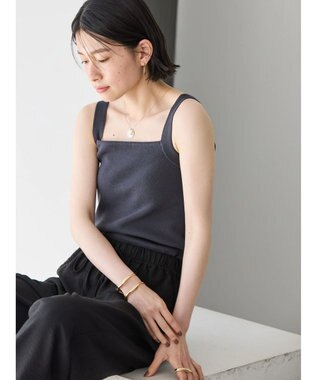 AMERICAN HOLIC ニットキャミソール Charcoal Gray