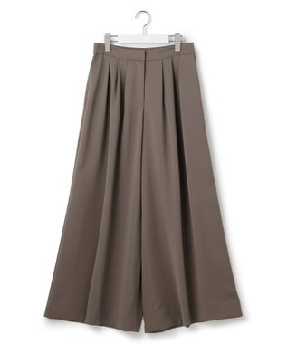 ICB 【CLASSY.掲載】ドレープツイル ボリュームワイドパンツ スティールカーキ