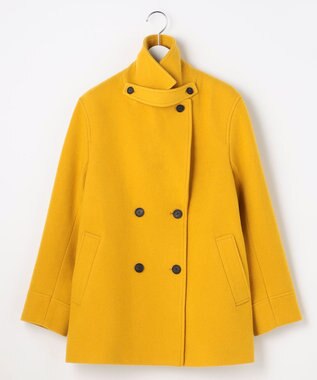 J.PRESS LADIES 【WEB限定カラーあり】Jackal ソフトメルトン Pコート 【WEB限定】イエロー系