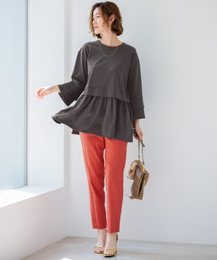 23区 【SLOW/好評につき新色追加】エフォートレス デザインTシャツ グレー系