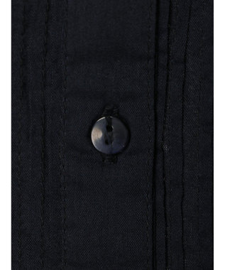 CRAFT STANDARD BOUTIQUE インド綿混レース使いワンピース Dark Navy