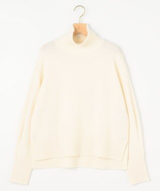 組曲 ウールカシミヤミックス ロールネック ニット パールホワイト系