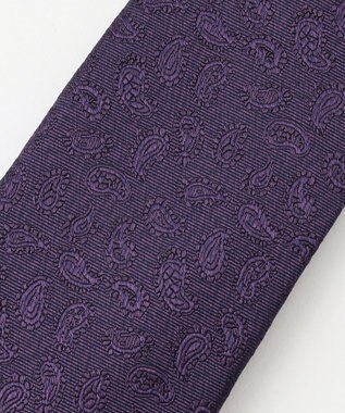 J.PRESS MEN 【J.PRESS 10PLY LUXURY SILK COLLECTION】ソリッドペイズリー ネクタイ パープル系