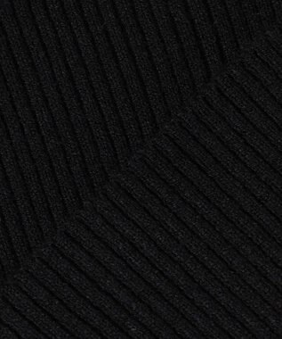 Feroux パールボタン リブタートル ニット ブラック系