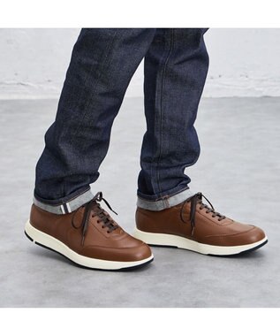 ASICS WALKING ランウォーク トラッド スニーカー メンズ 3E キャメル(型押し)