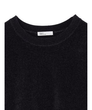 CRAFT STANDARD BOUTIQUE シェニールヤーンニットプルオーバー Navy