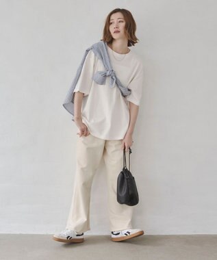 WEGO 【ユニセックス着用ITEM/SMLサイズ展開】コットンクルーネックT（SS） ホワイト