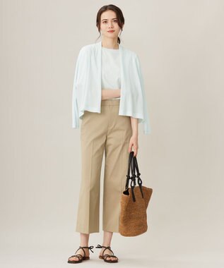 自由区 【WEB限定カラーあり・洗える】ロゴ刺繍 Tシャツ サックス