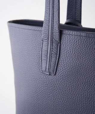 MIYABIYA セカンドエフォート シュリンクレザートートバッグ ネイビー