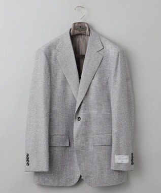 GOTAIRIKU 【CANONICO/カノニコ】サキソニーウールコットンブレンド ジャケット_グレー千鳥柄 ライトグレー×千鳥格子