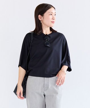 UNFILO L BEAUTY FORM-T ドルマンTシャツ ネイビー