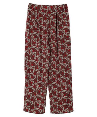 Green Parks アフリカン柄イージーパンツ Red