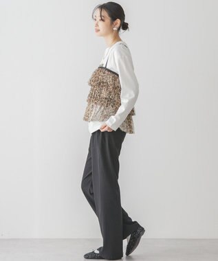 AMERICAN HOLIC ティアードチュールキャミソール Leopard