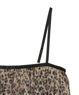 AMERICAN HOLIC ティアードチュールキャミソール Leopard