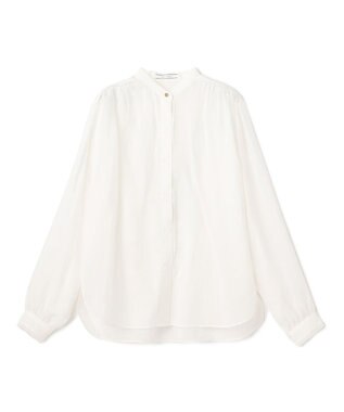 BEIGE， PAULINE / リネンヴィスコースレースブラウス White