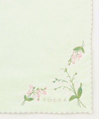 TOCCA MUGUET PETIT JARDIN TOWELCHIEF タオルハンカチ ライトグリーン系