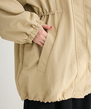 Green Parks 撥水加工ミディ丈マウンテンパーカー Beige