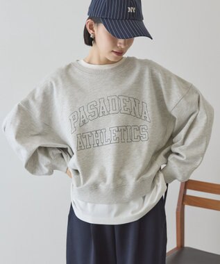 AMERICAN HOLIC カレッジロゴドルマンスウェット Light Gray Mixture