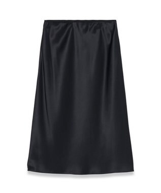 【FOUNDATIONS】シルクサテン　ミディスカート
