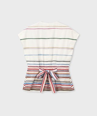 Paul Smith Cairo Stripe Chalk プリント ブラウス マルチカラー