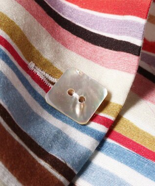 Paul Smith Cairo Stripe Chalk プリント ブラウス マルチカラー