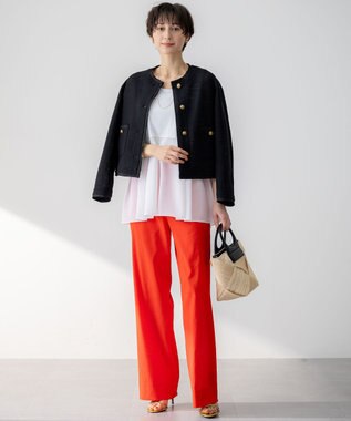 23区 【Oggi5月号掲載】サマーツイード ジャケット ブラック系