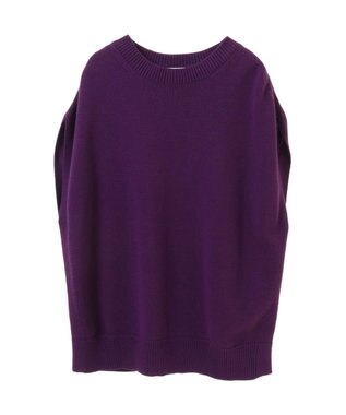 CRAFT STANDARD BOUTIQUE クルーネックニットベスト Purple