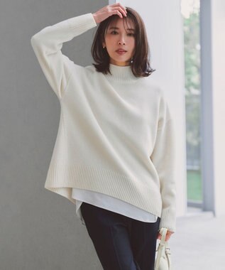 UNFILO L カシミヤブレンド ハイネックニット