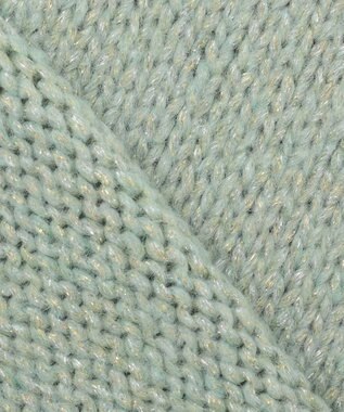 23区 L 【GLOW11月号掲載】ヘアリーラメリリー バルキー ニット スモーキーグリーン系