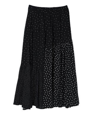 AMERICAN HOLIC 切替ドットフレアスカート Dot