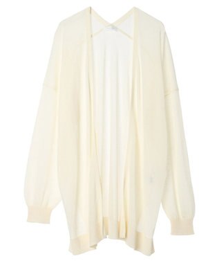 Green Parks 推しニット　ゆったりミドル丈カーディガン Off White