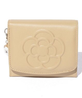 CLATHAS ワッフル　2つ折り財布 ベージュ