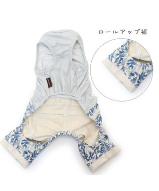 PET PARADISE ペットパラダイス ボタニカル パンツ つなぎ 【小型犬】 グレー