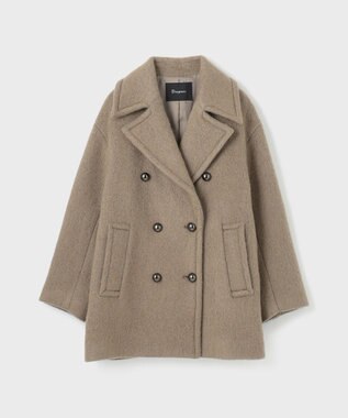 GRACE CONTINENTAL モヘヤシャギーPコート カーキ