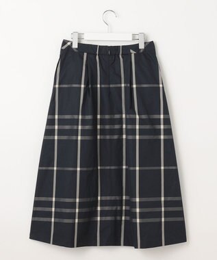 J.PRESS LADIES 【洗える】 メモリーウェザー チェック スカート ネイビー系3