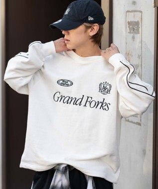 WEGO 【ユニセックス着用ITEM】ショートドロストラインプルオーバー ホワイト