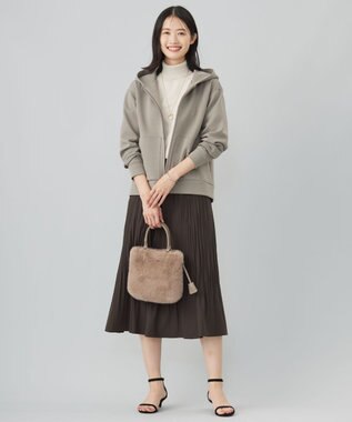 J.PRESS LADIES 【2way】エコファー バッグ ブラウン系